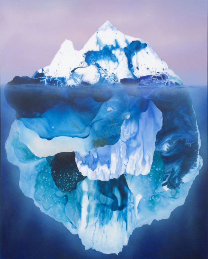 8. Mass, mixed media on board, 150 x 120cm, 2007